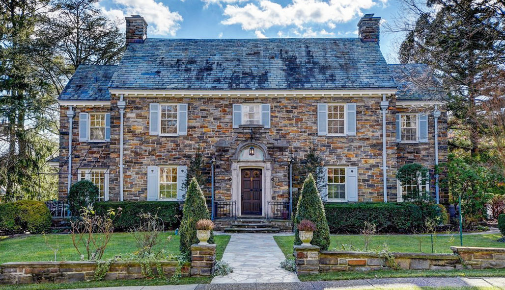 Historic, Georgian style house seen during a home inspection